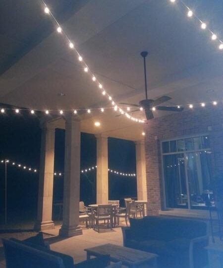 Café Lighting at the Pensacola Country Club
